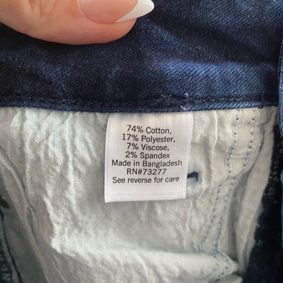 Nine West Women’s Jeans Size 12 Bootcut Dark Denim High Rise - Picture 7 of 7